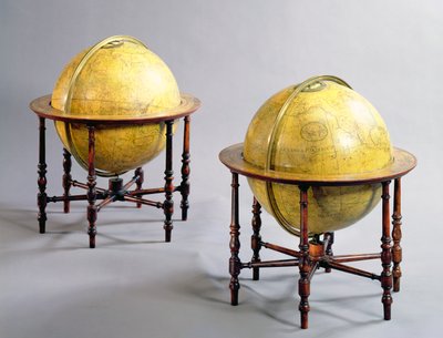 Pair of George III Library Globes, 1798 by Dudley Adams